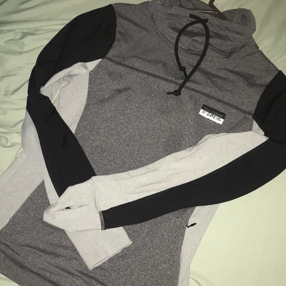 pink athletic turtle neck